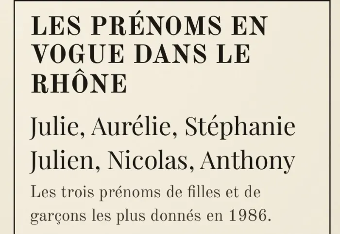 Détail : les prénoms en vogue